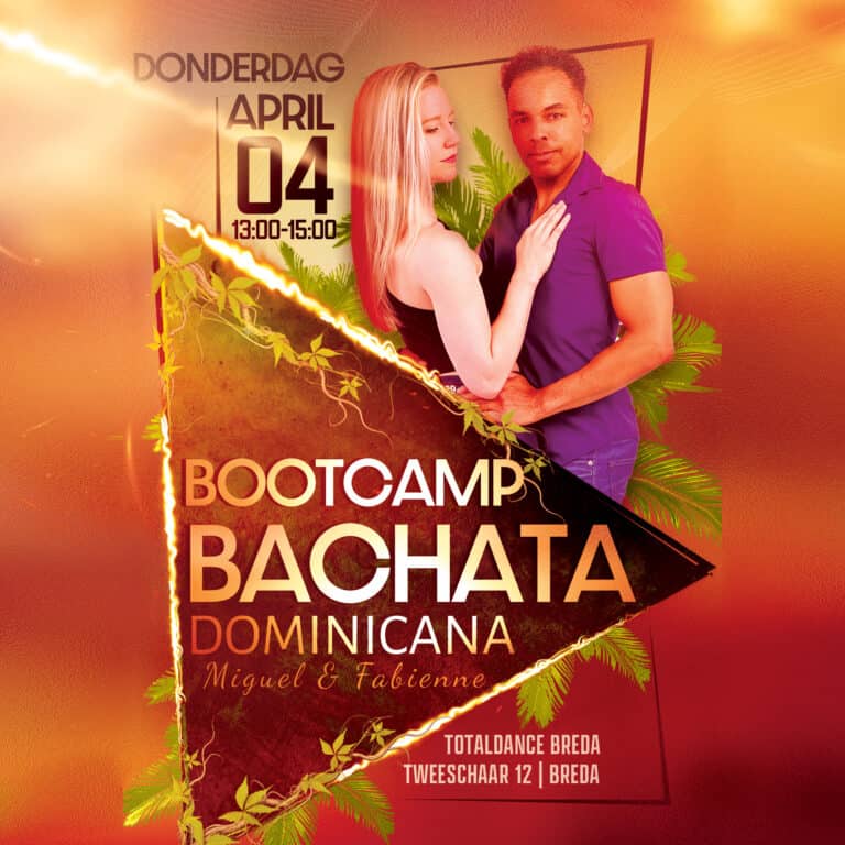 Bootcamp bachata dominicana 4 april totaldance breda